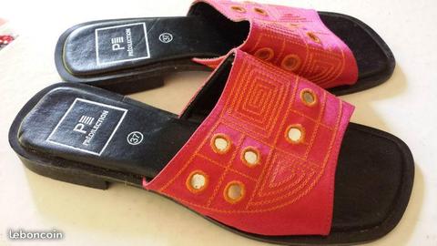 Mules sequins orientales T37