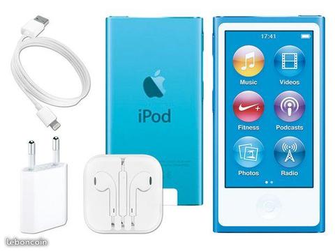 Apple iPod Nano 16 Go Bleu Neuf - garanti