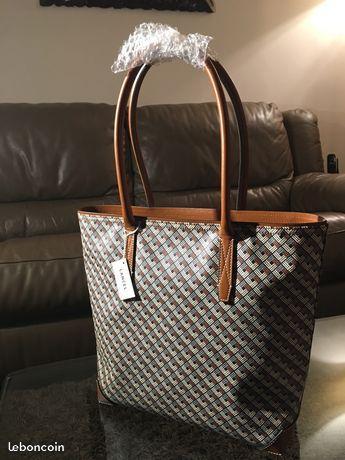 Sac lancel cabas cognac zippe neuf