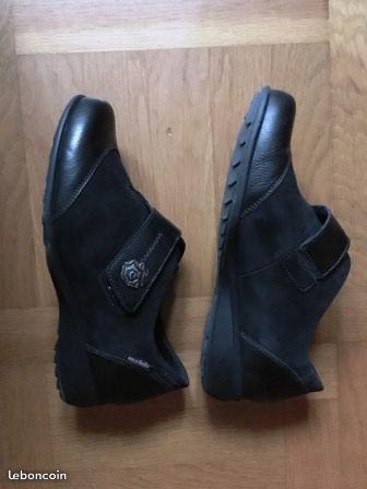 Chaussures noires MEPHISTO-Mobils Ergonomic T37