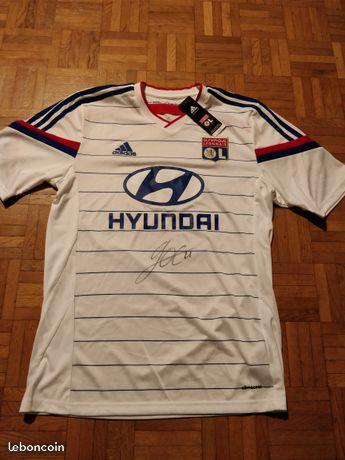 Maillot foot Lyon Domicile 2014/15 signé Gonalons