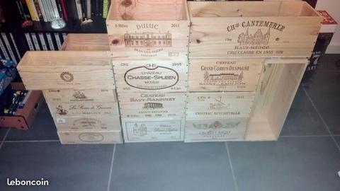 Caisses de grands vins