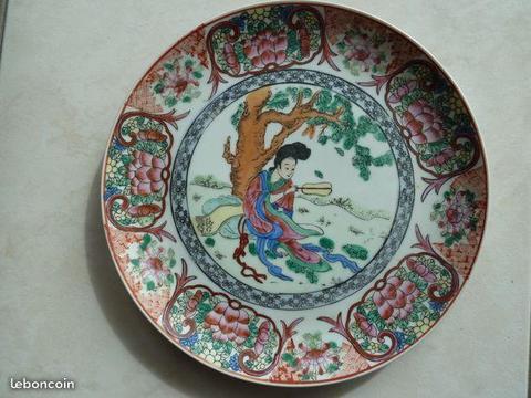Assiette ancienne chinoise