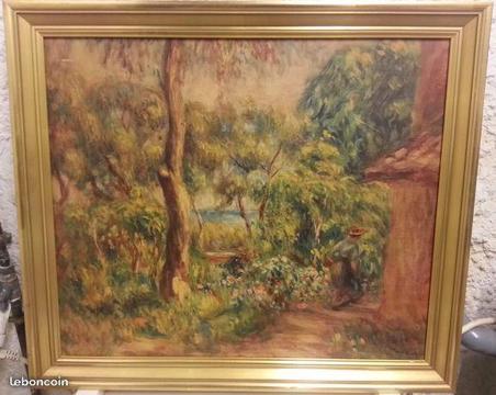 Tableau reproduction RENOIR forêt et femme