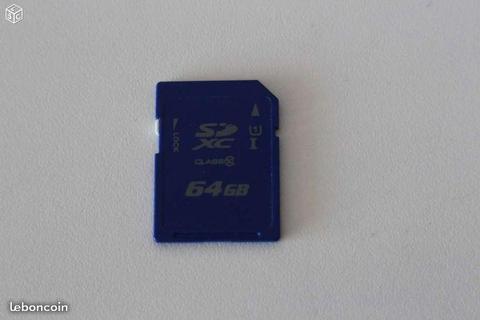 Carte multimédia SD XC (64 Go)