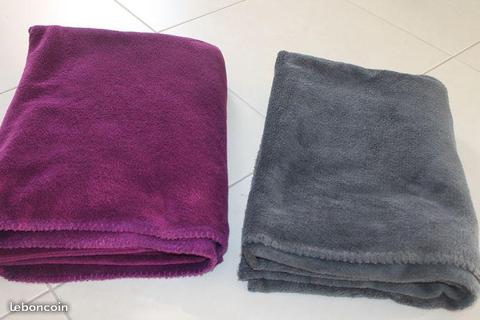 Grand plaid violet et gris - OL44470