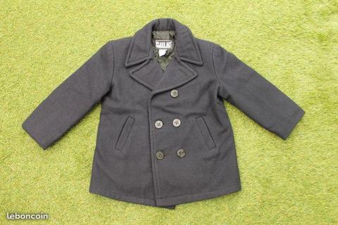 Manteau marine garçon taille 7 ans / KV37