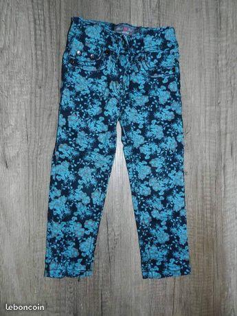 Pantalon jean ORCHESTRA fleuri - 2 ans