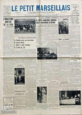 LE PETIT MARSEILLAIS 2 Avril 1935