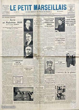 LE PETIT MARSEILLAIS 21 Février 1935