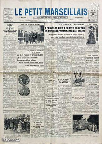 LE PETIT MARSEILLAIS 5 Avril 1935