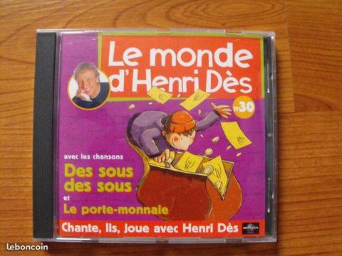 Le monde d Henri Dès: des sous des sous