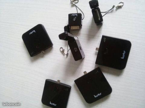 LOT 7x Mini Batterie Secours Pour iPhone ipad