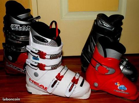 Chaussures ski enfants adultes