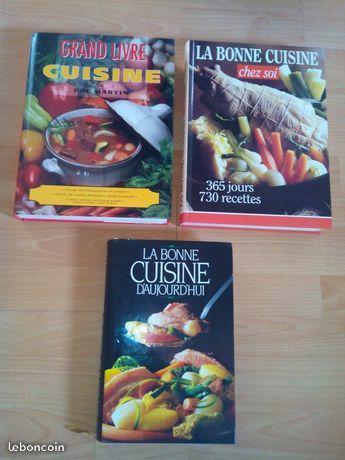 Lot de 3 livres de cuisine