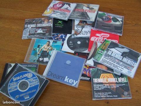 Lot CD démo jeux video divers