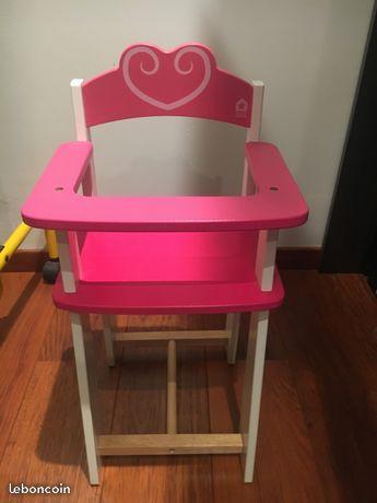 Chaise en bois pour poupon/ poupée