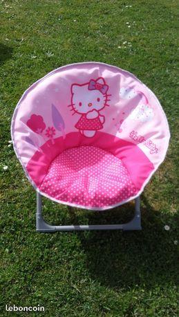 Fauteuil lune pliable hello kitty