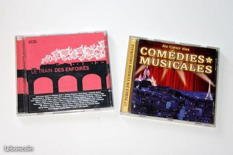 2 x CD (variété) = Enfoirés & Comédies Musicales