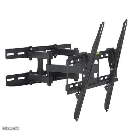 Support TV double bras orientable universel NEUF
