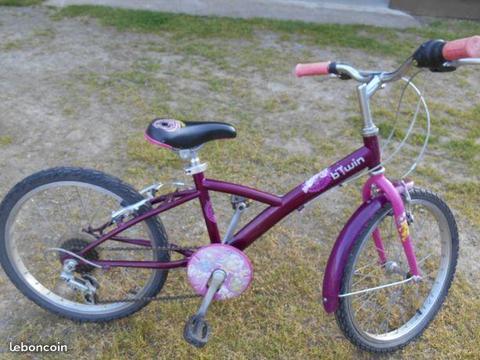 Vélo fille rose