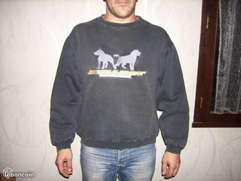 Sweat bull rot gris foncé taille M