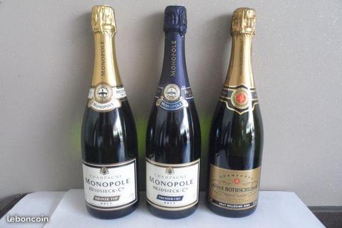 Lot champagne MONOPOLE HEIDSIECK et ALFRED ROTHSCH