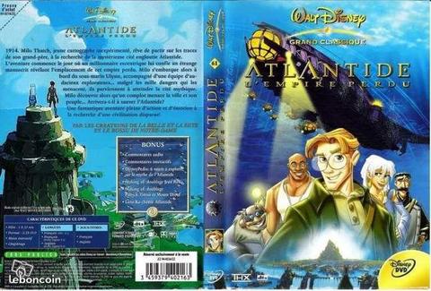 Atlantide L'empire Perdu DVD Disney N°