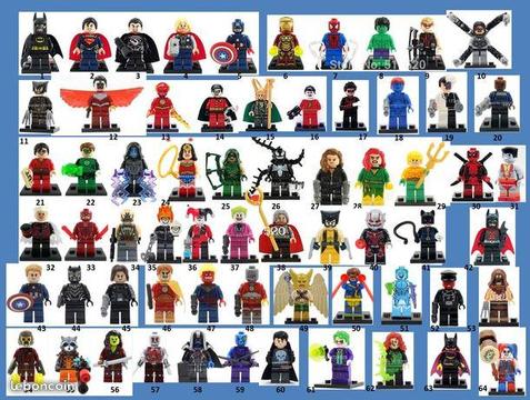 Personnages super heros et Star Wars