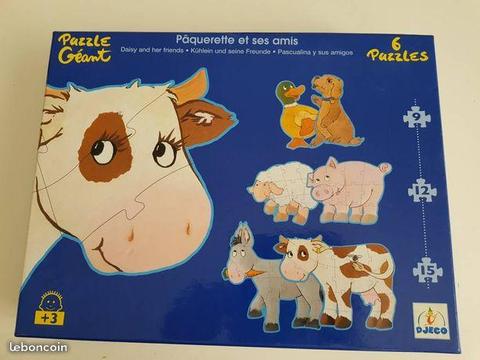 6 Puzzles animaux