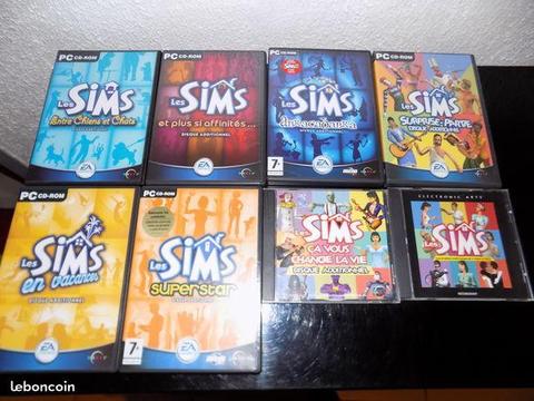 Les Sims lot de 8 Cds originaux GEGE17400