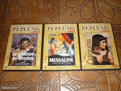 3 DVD Peplums à l'unité ou en lot - Très bon état