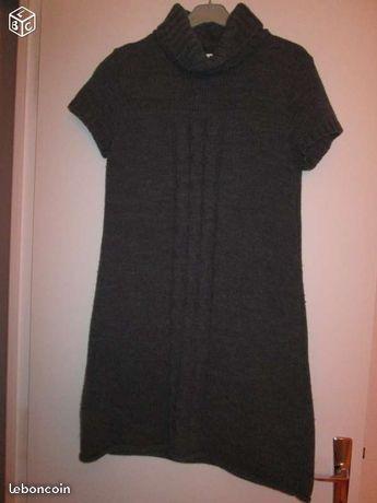 Robe pull grise Promod