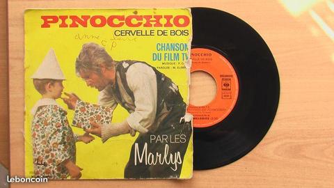 45 trs Pinocchio par les Marlys