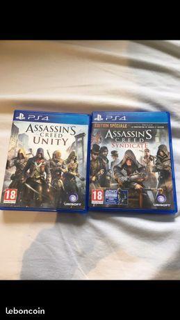 2 Jeux Assassin,s Creed Ps4 Comme neuf