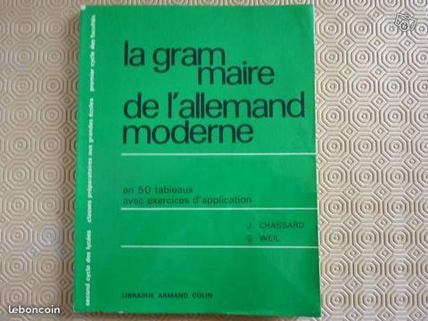 La grammaire de l allemand moderne