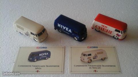 Lot de 3 superbes volkswagen transporter