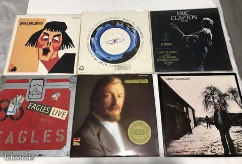 Lot de disques vinyles 33T anciens (TBE)