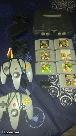 Console Nintendo 64 + jeux + manettes