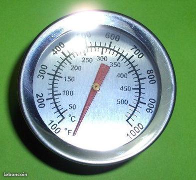 Thermomètre inox pour four neuf jusqu'à 540°