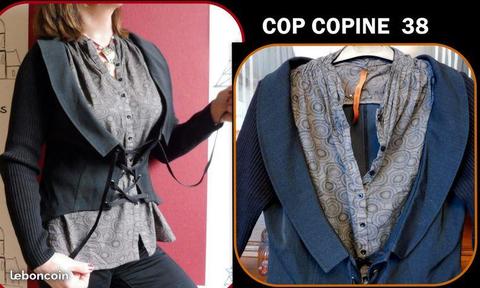 COP COPINE veste -blouse 2 en 1 36 38 ETAT NEUF