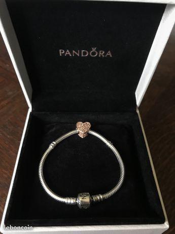 Pandora : bracelet 17cm + charm