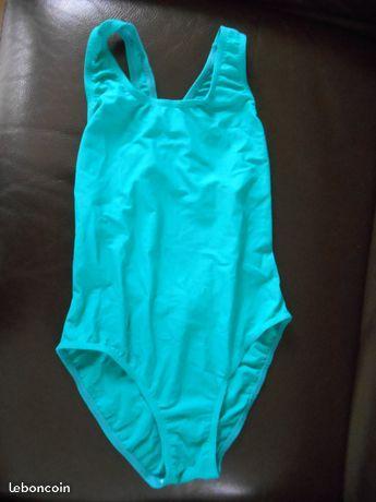 Maillot de bain vert natation 1 pièce