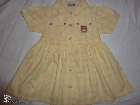 Robe jaune COMPAGNIE DES PETITS 18 mois chris 75