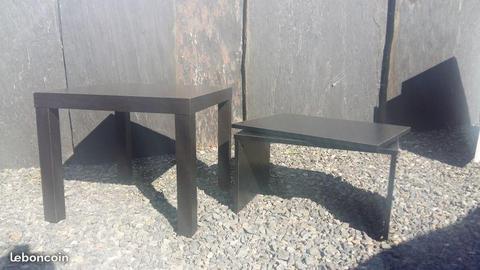 Table basse + meuble TV (noir)