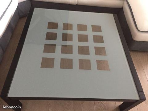 Table basse carrée 100 x 100 cm
