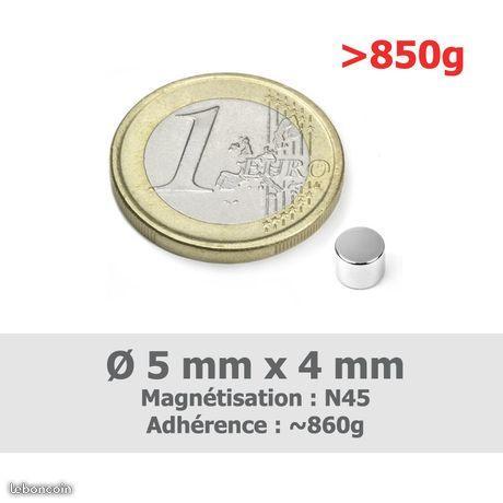 5 aimant rond 5mm magnet 5x4mm