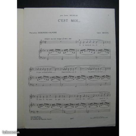 Partition Louis BEYDTS C'est Moi Chant Piano 1944