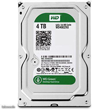 Disque Dur Western Digital 4 To WD Green 3,5