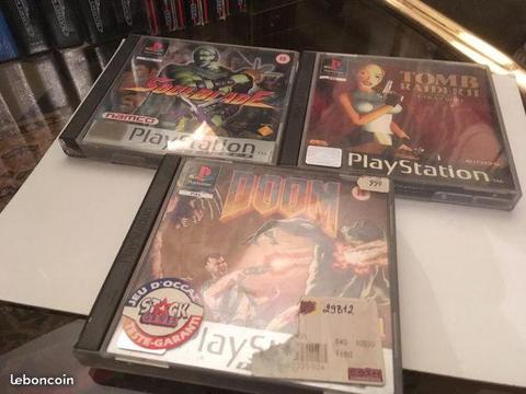 3 jx playstation: doom-soulblade-tomb raider2